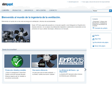 Tablet Screenshot of ebmpapst.es
